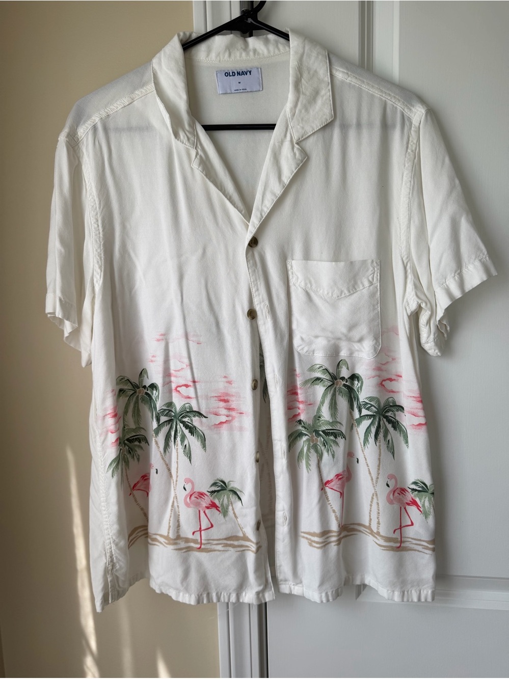 Mens Old Navy Flamingo Shirt